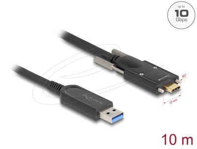 DELOCK Active Optical Cable USB 10 Gbps