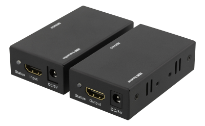 HDMI-förlängare DELTACO, 60 meter i 1080p med Cat6 - Svart