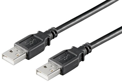 Kabel USB A-A ha-ha 1,8 M Svart