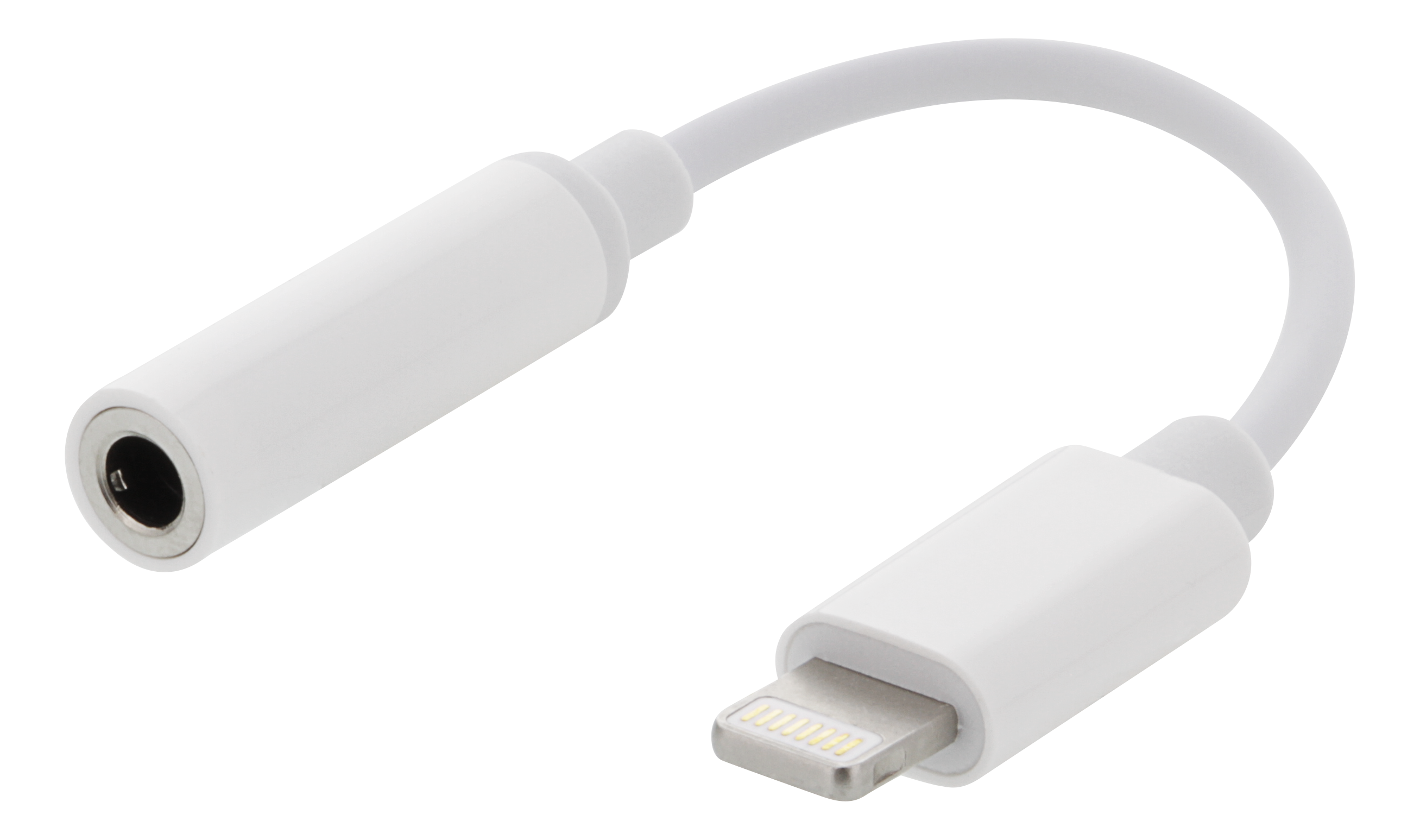 Adapter ljud Lightning ha - ho 3,5mm vit 0,065m