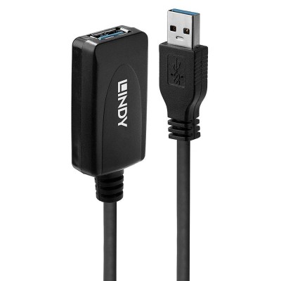 Kabel USB 3.0 A ha -A ho aktiv förlängning 5m Lindy 5Gbps