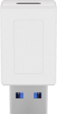 Adapter USB-A hane till USB-C hona 10gbps vit block