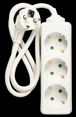 Nordicquality 3-vägs kontakt jordad, 1m