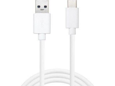 Kabel USB adapter USB-A ha - ha USB-C 1m vit