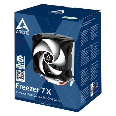 Arctic Freezer 7X, 92mm fläkt, Intel 1200/115x/775/2066, AMD AM3/AM4/FM1/FM2 - Svart/Grå#7