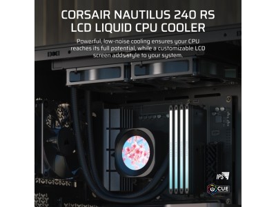 Corsair Nautilus 240 RS LCD, 2x120mm - Svart#2