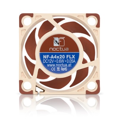 Kylning D40 Noctua fläkt 0-5.000rpm 40*40*20mm 5,53CFM/9,4m3/h 12V 0,04A 3-pin NF-A4x20 FLX 14,9 dBA#2