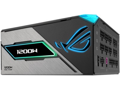 Asus ROG Thor 1200W Platinum III, ATX 3.1, 135 mm fläkt, 80PLUS Platinum, semipassivt, löstagbara kablar, OLED display, Aura Sync ARGB#2