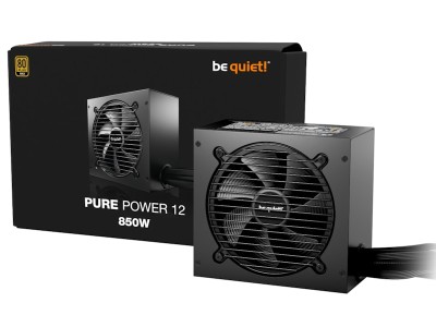 be quiet! Pure Power 12 850W, ATX, 120 mm fläkt, 80PLUS Gold