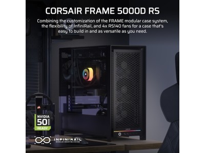 Corsair FRAME 5000D RS, Tempered Glass, E-ATX - Svart#3