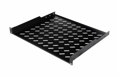 Equip Fachboden fest 19" für Serverschränke, 1U 40cm sw