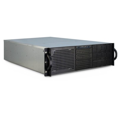 3U rack upp till 12LFF/14SFFmed extra hållare 6*5,25 max kyl 113mm GPU-max 270mm 588mm djup SSI-CEB
