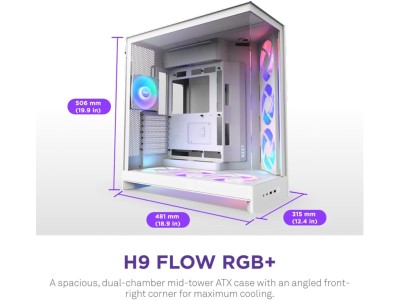 NZXT H9 Flow RGB 2025, ATX - Vit#4