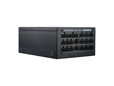 Phanteks Revolt 1600W, ATX 3.0 , 135 mm fläkt, 80PLUS Titanium, semipassivt, Kablar ingår ej! - Svart#5