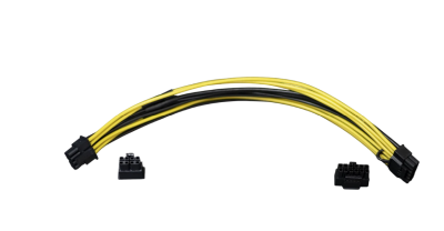 Kabel 12VHPWR 2*6+4S till 8-pin McHi 2*4Y 0,5m till SYS-741GE