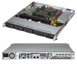 Supermicro 113MFAC2-605CB, 19" rack 1U, ATX, 8x2.5W SAS/SATA. 600W nätagg