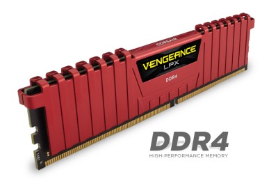 8 GB DDR4-2666 Corsair Vengeance LPX Red