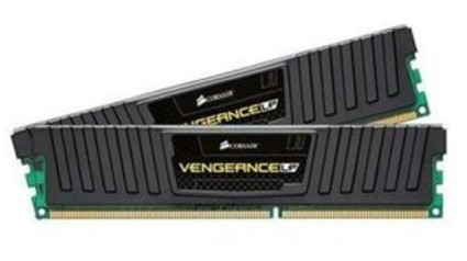 16 GB (2x8GB) DDR3-1600 Corsair Vengeance LP, CL10 (PC3-12800), Low Profile