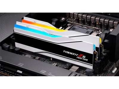 96 GB (2x48GB) DDR5-6400 G.Skill Trident Z5 Neo RGB White CL32, Intel XMP - Vit#3