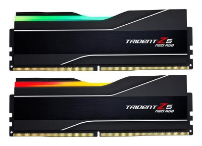 32 GB (2x16GB) DDR5-8000 G.Skill Trident Z5 Neo RGB Black CL38, AMD EXPO - Svart