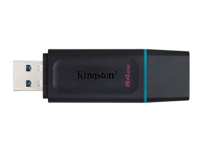 64 GB USB-A Kingston DataTraveler Exodia, USB 3.2 - Svart/Cyan#2