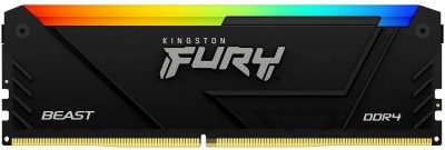 16 GB DDR4-3600 Kingston FURY Beast RGB CL18 - Svart