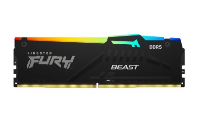64 GB (2x32GB) DDR5-6400 Kingston FURY Beast Black RGB CL32, XMP - Svart#3