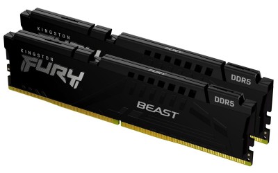 32 GB (2x16GB) DDR5-6800 Kingston FURY Beast Black CL34, XMP - Svart