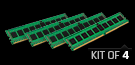 32 GB-kit (4*8 GB) DDR4 PC17000 2133MHz RDIMM ECC REG Server 1,2V Kingston CL15 2RX8 288-pin