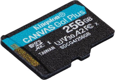 Micro Secure Digital SDXC 256 GB Kingston Canvas Go! Plus Gen4, 200/160 MB/sek, Class 10, UHS-I U3, V30, A2, inkl. SD-adapter#2