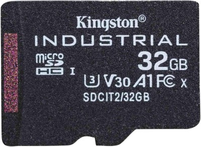 Micro Secure Digital SDHC 32 GB Kingston Industrial pSLC, 100/80 MB/sek, Class 10, UHS-I U3, V30, A1