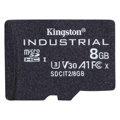 Micro Secure Digital SDHC 8 GB Kingston Industrial pSLC, Class 10, UHS-I U3, V30, A1