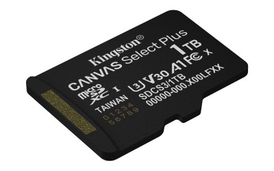 Micro Secure Digital SDXC 1 TB Kingston Canvas Select Plus Gen3, 150 MB/sek läs, Class 10, A1, UHS-I U1, inkl. SD-adapter#2