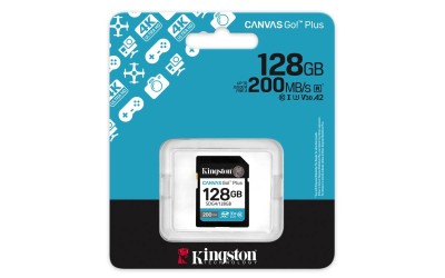 Secure Digital SDXC 128 GB Kingston Canvas Go! Plus Gen4, 200 MB/sek läs, Class 10, UHS-I U3, V30, A2#2