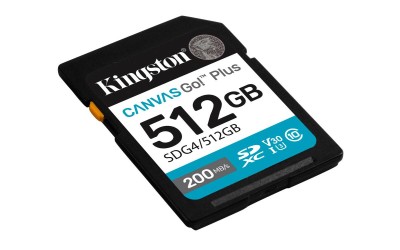 Secure Digital SDXC 512 GB Kingston Canvas Go! Plus Gen4, 200/160 MB/sek, Class 10, UHS-I U3, V30, A2#1
