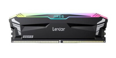 32 GB (2x16GB) DDR5-6400 Lexar Ares RGB CL32, Intel XMP - Svart