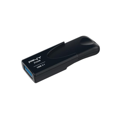 512 GB USB-A PNY Attache 4 3.1 svart