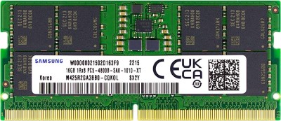 16 GB DDR5 PC38400 4800MHz SO-DIMM 1R8 Bärbar/SFF 262-pin 1,1V Samsung CL40