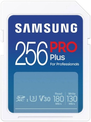 Secure Digital SDXC 256 GB Samsung PRO Plus, 180/130 MB/sek, UHS-I U3 Class10 A2 V30