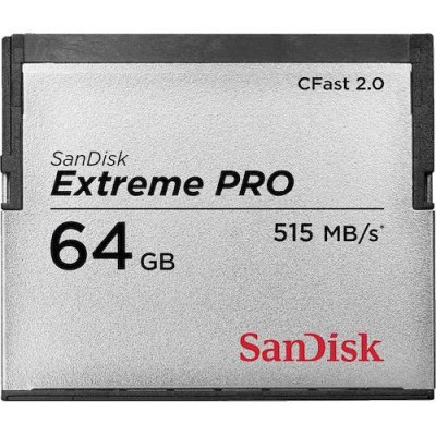CFast 2.0 64 GB Sandisk Extreme Pro, 515/240 MB/sek