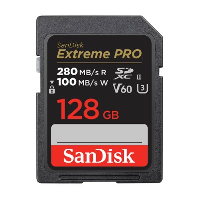 Secure Digital SDXC 128 GB SanDisk Extreme Pro, 280/100 MB/sek, Class 10, UHS-II U3, V60#1