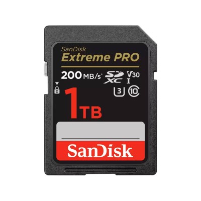 Secure Digital SDXC 1 TB SanDisk Extreme Pro, 200/140 MB/sek, Class 10, UHS-I U3, V30#1
