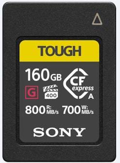 CFexpress 160 GB Sony Tough Typ A, 800/700 MB/sek