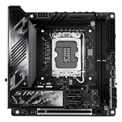 Asus ROG STRIX Z890-I GAMING WIFI, Intel LGA1851, PCI Express, Mini-ITX, 2xDDR5, 2xM.2 + SATA3, HDMI/2xTB4, USB-C, 2.5Gbe LAN, WiFi 7, Bluetooth 5.4, Aura Sync RGB