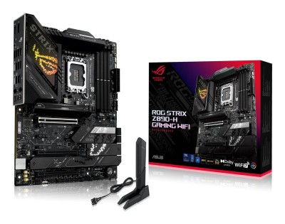 Asus ROG STRIX Z890-H GAMING WIFI, Intel LGA1851, ATX, 3xPCI Express, 4xDDR5, 4xM.2 + SATA3 RAID, HDMI/DP, USB-C, 5Gbe LAN, WiFi 7, Bluetooth 5.4, Aura Sync RGB