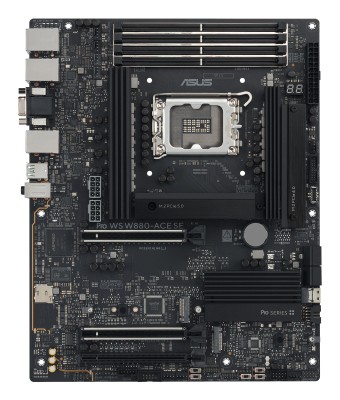 Asus PRO WS W880-ACE SE, Intel LGA1851, 3xPCI Express, ATX, 4xDDR5, 4xM.2 + SATA3 RAID, VGA/HDMI/TB4, USB-C, 2x2.5GbE LAN#2