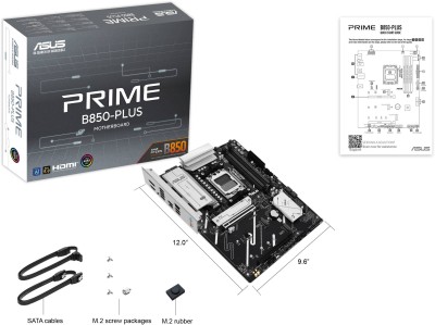 Asus PRIME B850-PLUS-CSM, AMD AM5, ATX, 4xDDR5, 2xPCI Express, 3xM.2 + SATA3 RAID, HDMI/DP, USB-C, 2.5Gbe LAN, Aura Sync RGB#3