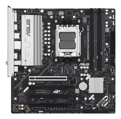 Asus B850M MAX GAMING WIFI, AMD AM5, MicroATX, 4xDDR5, 4xPCI Express, 3xM.2 + SATA3 RAID, HDMI/DP, USB-C, GigaLAN, WiFi 6, Bluetooth 5.4, Aura Sync RGB#2