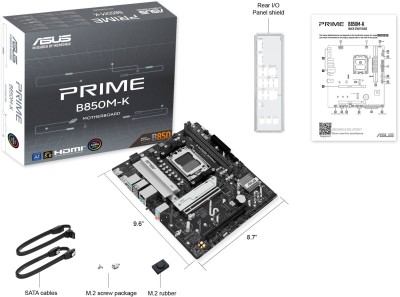 Asus PRIME B850M-K, AMD AM5, MicroATX, 2xDDR5, 2xPCI Express, 2xM.2 + SATA3 RAID, HDMI/DP, 2.5Gbe LAN, Aura Sync RGB#3