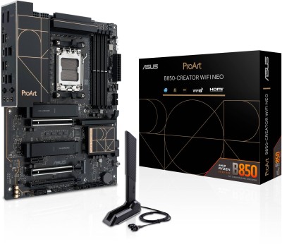 Asus ProArt B850-Creator WiFi Neo, AMD AM5, ATX, 4xDDR5, 4xPCI Express, 3xM.2 + SATA3 RAID, HDMI/DP/USB-C, USB-C, 2x5GbE LAN, WiFi 7, Bluetooth 5.4